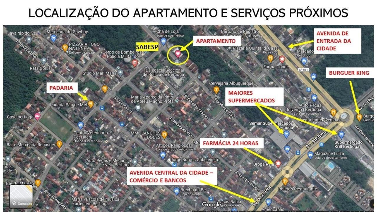 Apartamento Apartamento No Centro De Bertioga Exterior foto